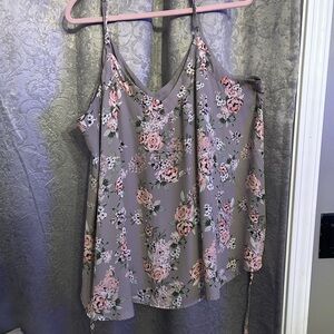 Torrid Gray Floral Camisole